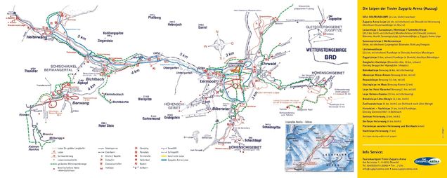 Mapa běžeckých stop Heiterwang