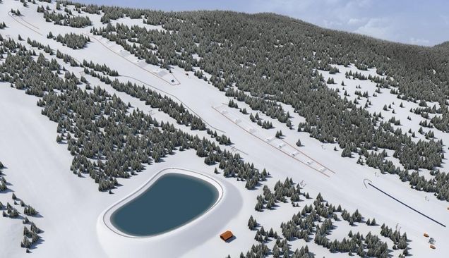 Plán snowparku Lachtal und Kreischberg