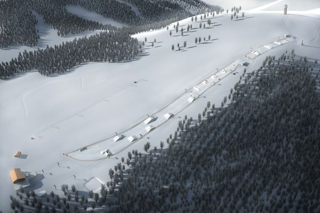 Overzicht snowpark Liftverbond Feldberg