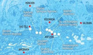 Mappa delle piste Unione di aree sci "Alpen Plus"