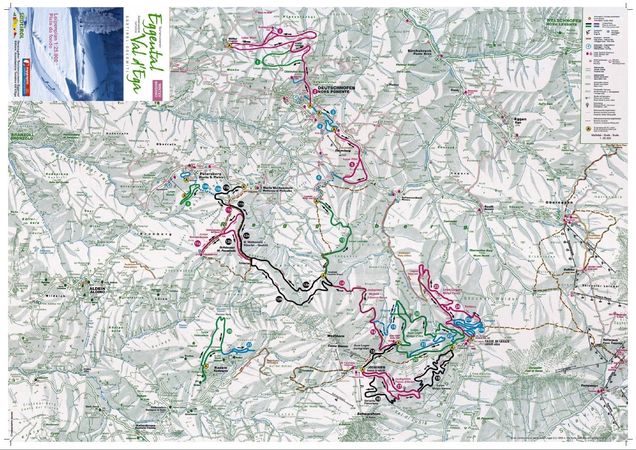 Plan tras biegowych Obereggen