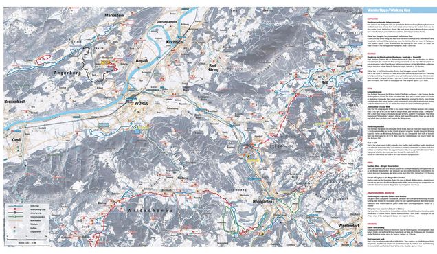 Plan des pistes de ski de fond Hopfgarten