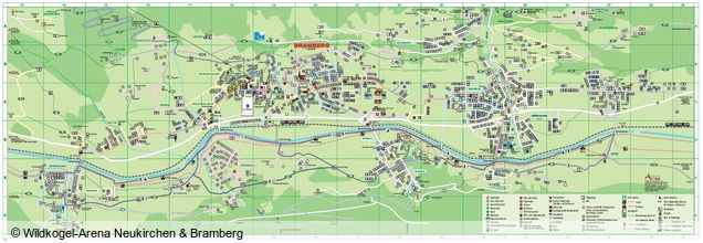 Mapa běžeckých stop Mühlbach im Pinzgau