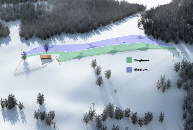 Plan snowparku SkiWelt Wilder Kaiser - Brixental