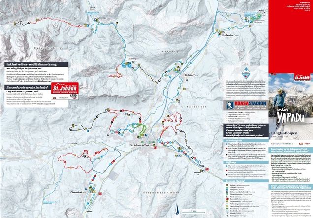 Plan des pistes de ski de fond Oberndorf