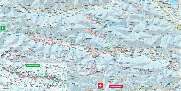 Harta pârtiilor schi fond Kötschach-Mauthen
