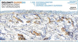 Plan des pistes Dolomiti Superski