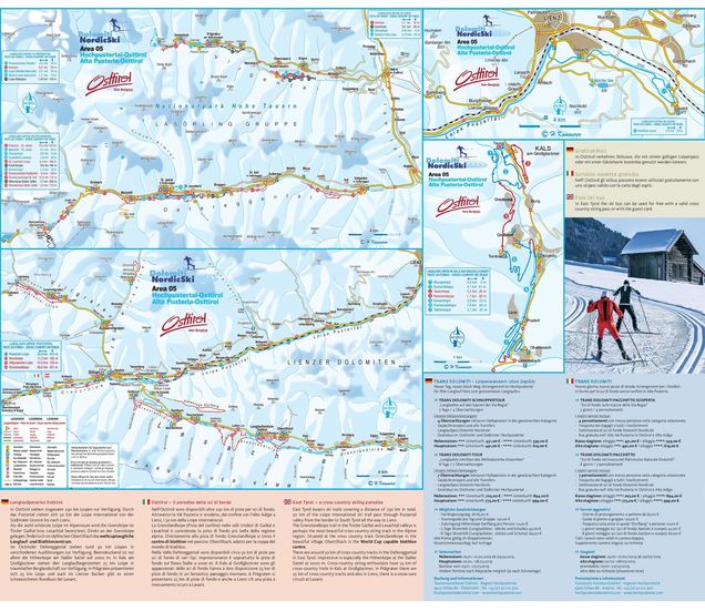 Plan des pistes de ski de fond Sillian