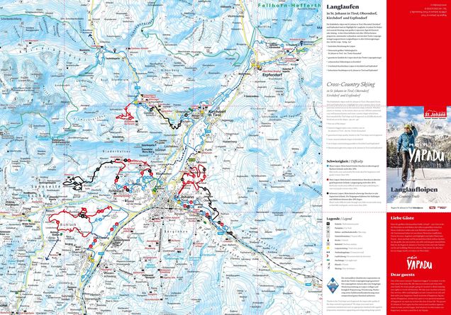 Plan tras biegowych St. Johann in Tirol