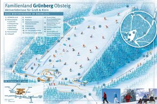 Mapa sjezdovek Grünberg