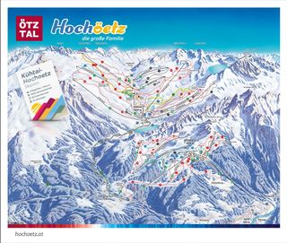 Planul pârtiilor Skiregion Hochoetz - Kühtai