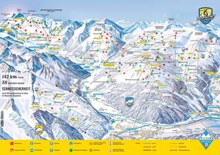 Mapa sjezdovek Mayrhofen & Hippach