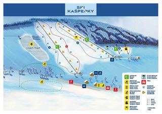 Plano de pistas Kašperské Hory