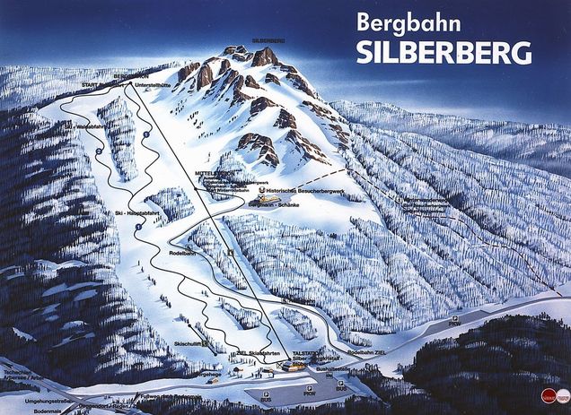 Plan des pistes Silberberg