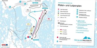 Plan nartostrad Skiarea Heubach