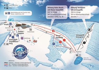 Plan des pistes Skiwelt Schöneck