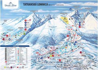 Plan des pistes Tatranská Lomnica