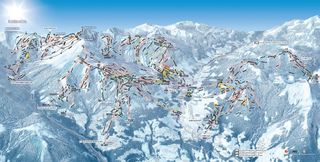 Planul pârtiilor Evasion Mont-Blanc