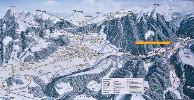 Plan des pistes de ski de fond Thiersee