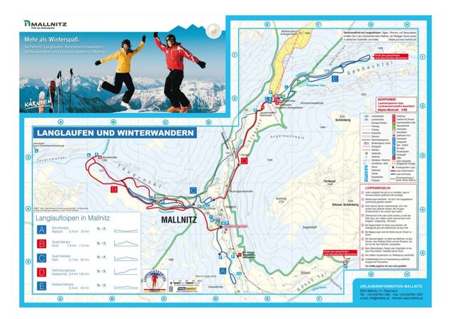 Cross-country map Obervellach
