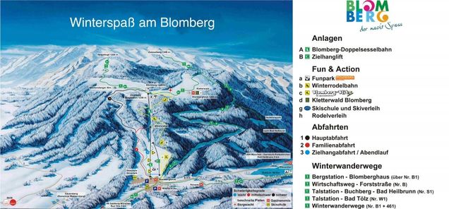 Plano de las pistas Blomberg