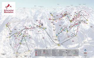Mappa delle piste Silvretta Montafon