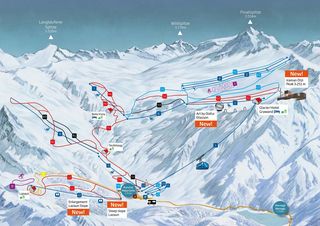 Plan nartostrad Val Senales (Schnalstaler Gletscher)