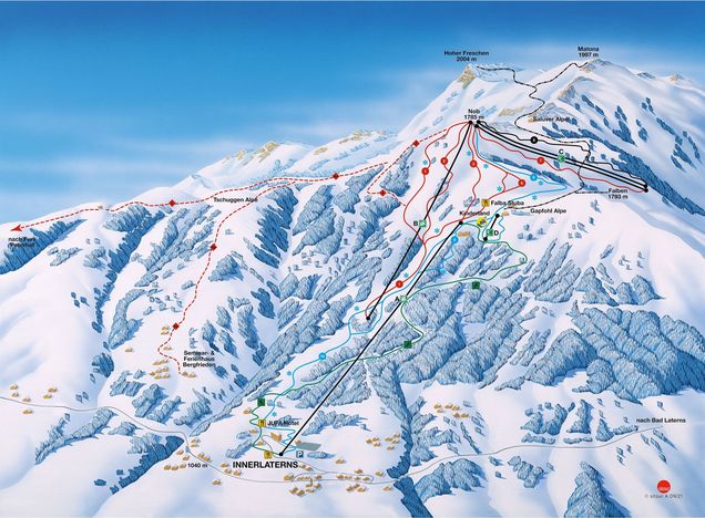 Piste map Laterns