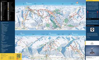 Planul pârtiilor Davos Klosters Mountains