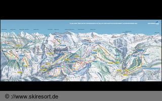 Mapa sjezdovek Adelboden-Lenk