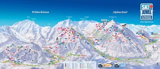 Mapa sjezdovek Ski Juwel