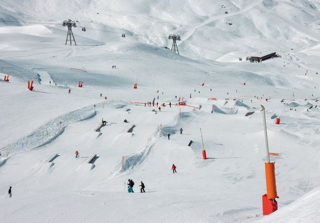 Plán snowparku Val Thorens-Orelle