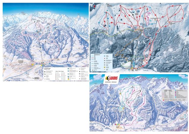 Plan des pistes Südtiroler Wipptal