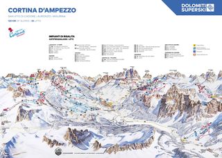 Pistekaart Cortina d'Ampezzo