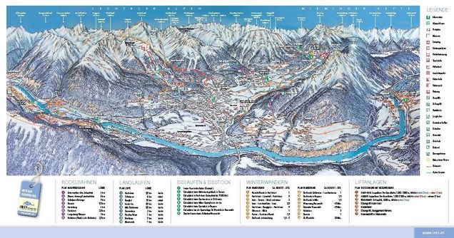 Plan des pistes de ski de fond Tarrenz