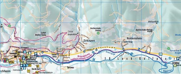 Cross-country map Bad Kleinkirchheim