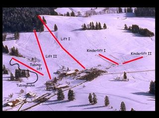 Plan des pistes Panoramalifte Hopfen