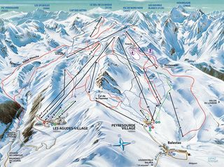 Plan des pistes Peyragudes