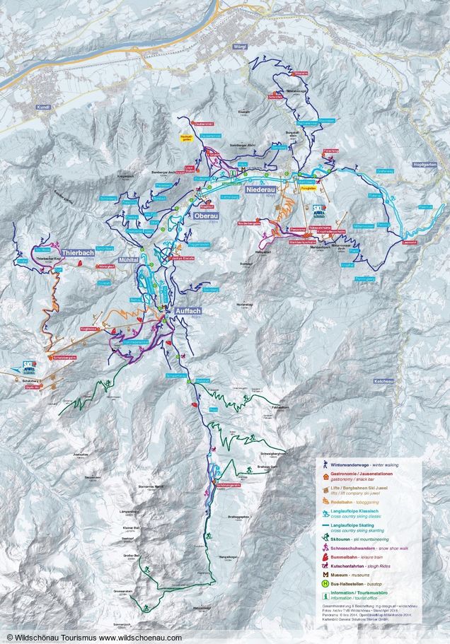 Cross-country map Oberau