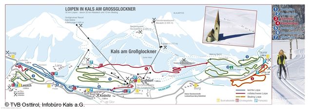 Längdspårkarta Kals am Großglockner