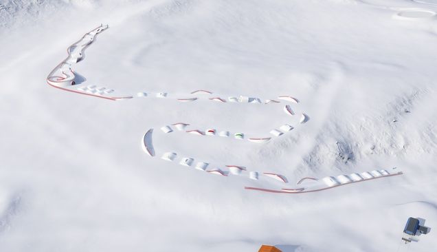 Snow park map Val Thorens-Orelle