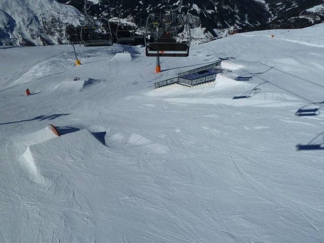 Overzicht snowpark Brunnalm