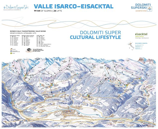 Piste map Eisacktal