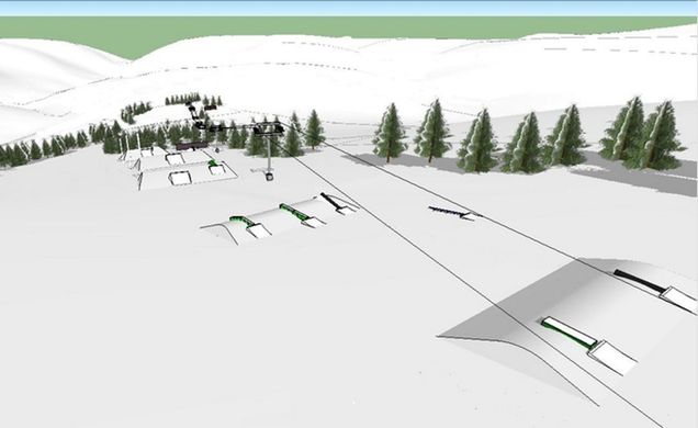 Snow park map Oberhof