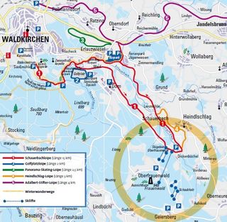Plan nartostrad Oberfrauenwald