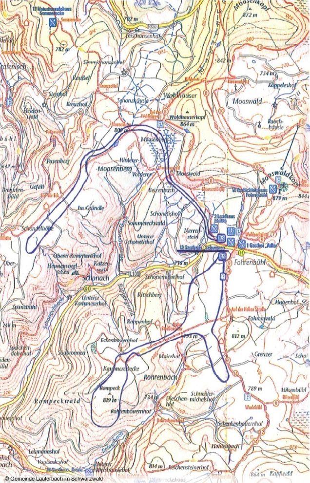 Loipenplan Lauterbach