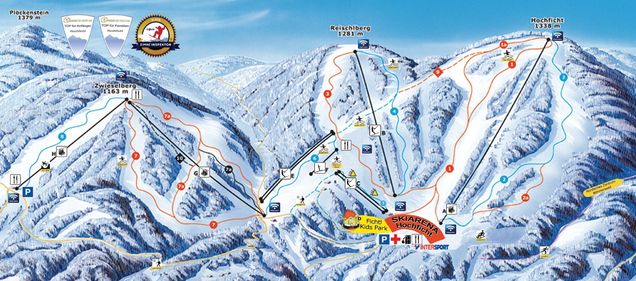 Piste map Hochficht