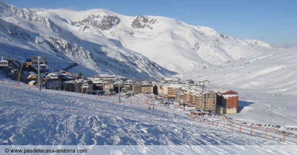 Cota de nieve Pas de la Casa - tiempo - cámara web Grandvalira - pista de esquí - remonte