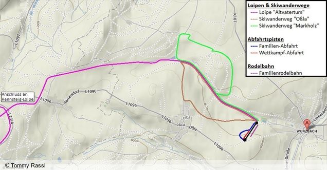 Piste map Frankenlift Wurzbach