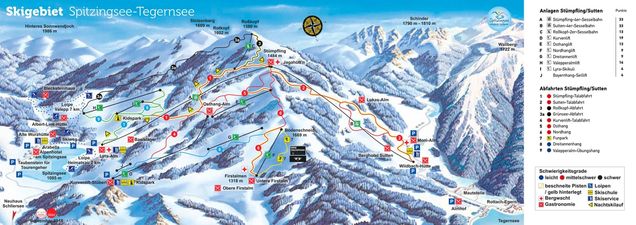Pistenplan Skiverbund Alpen Plus